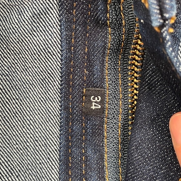 Origin Jeans Men's Size 34X34 Blue Straight Legit Fit Stretch Maine USA Jocko - Picture 5 of 14